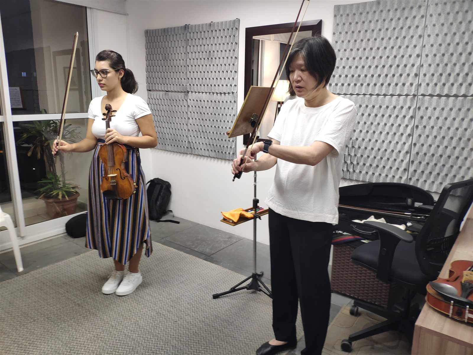 Masterclass de violino com Elizabeth Chang, da Juilliard e University of Massachusetts