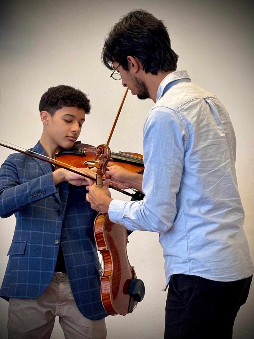 Masterclass de violino com Pedro Maia, dos Estados Unidos